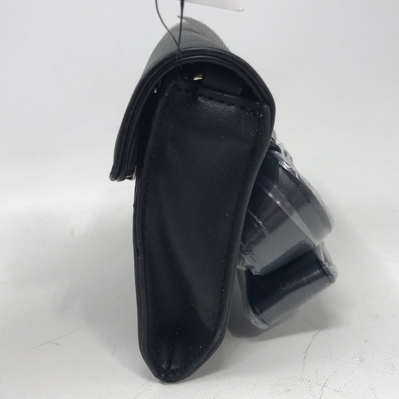 JustFab #Fabforall Universal Hand/Belt Bag, Size OS - Black/Gold - Picture 8 of 10